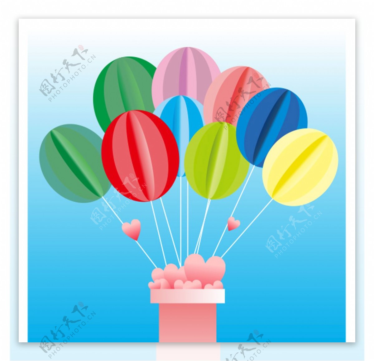 卡通气球图片素材免费下载 - 觅知网