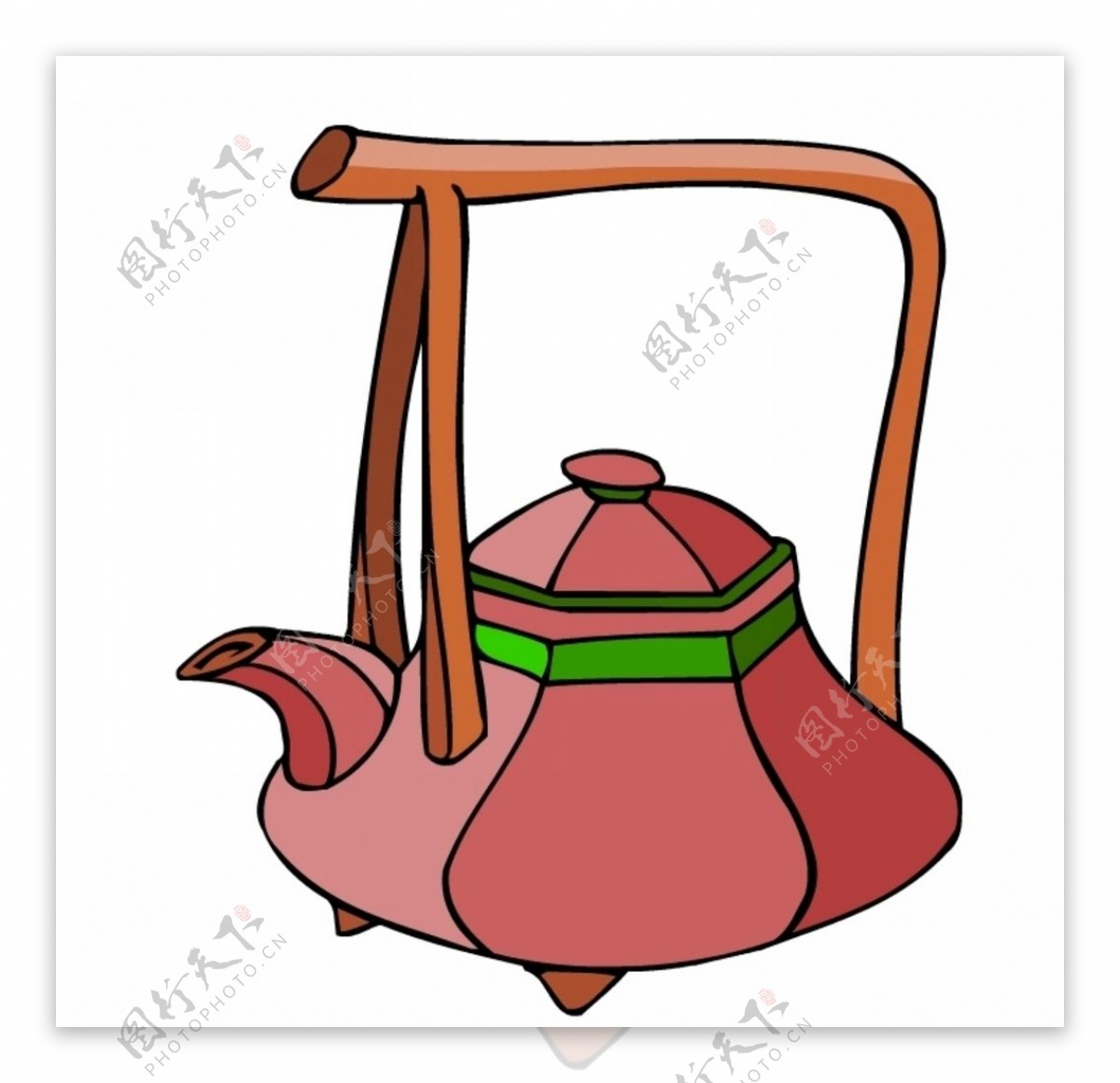 卡通茶壶图片素材-编号35971523-图行天下