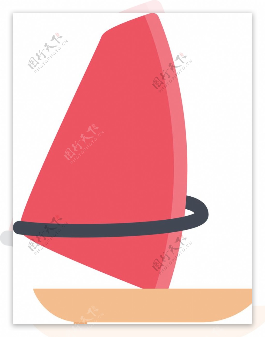 帆船UI标识标志