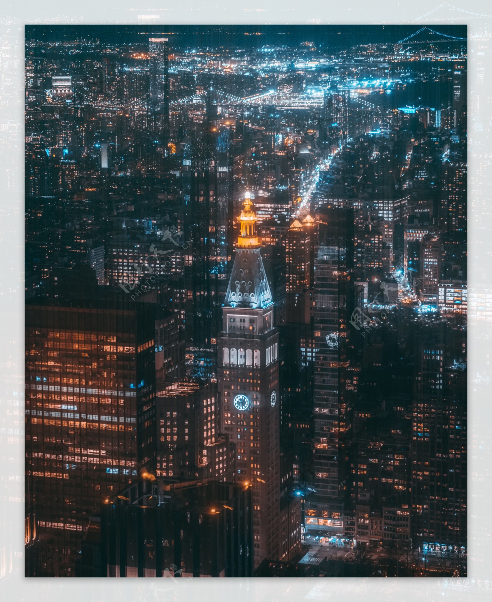城市建筑灯光