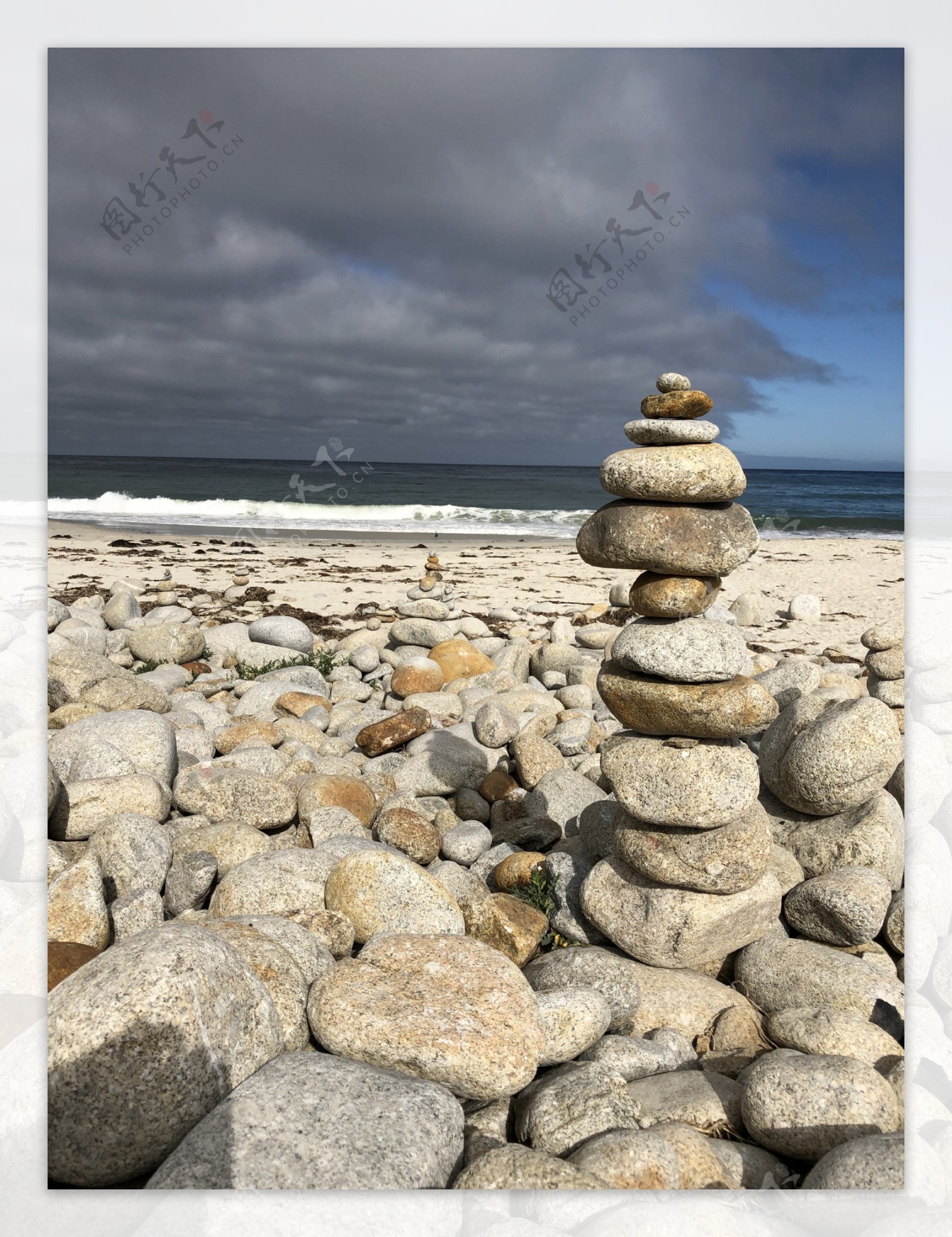 海边石头艺术美丽
