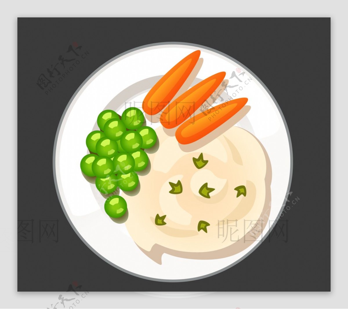 蔬菜水果UI标识标志LOGO