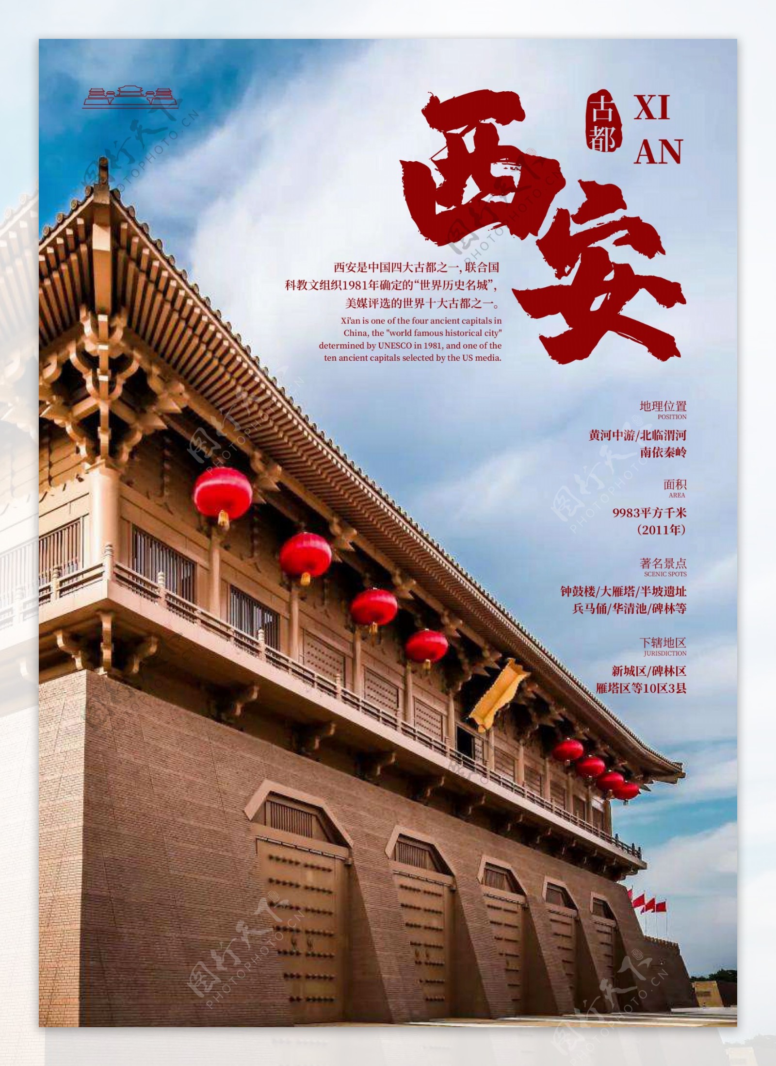 西安古城宣传海报