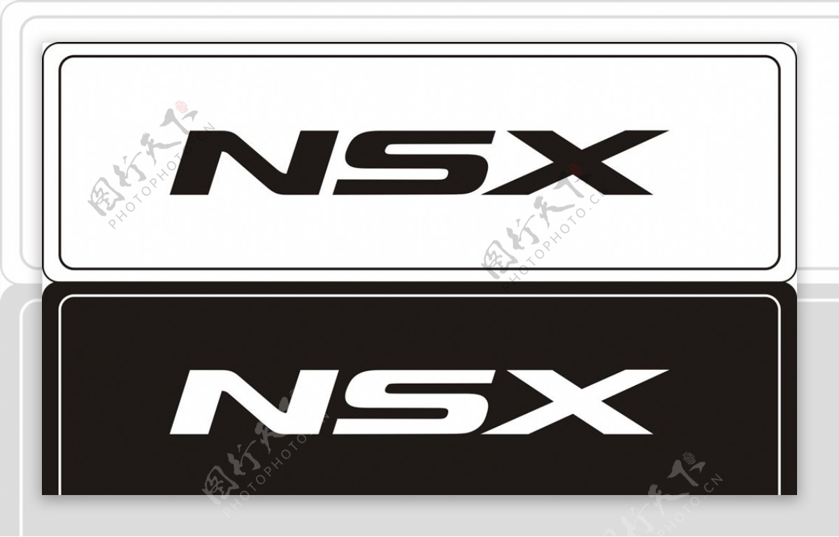 讴歌NSX车铭牌