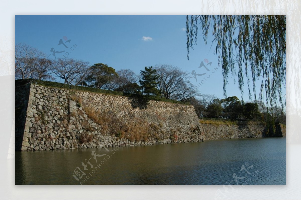 日本古城护城河