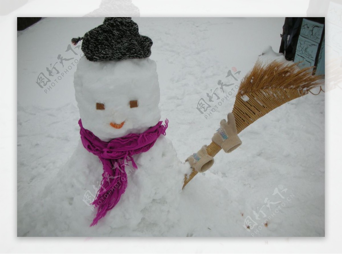 雪人冬日