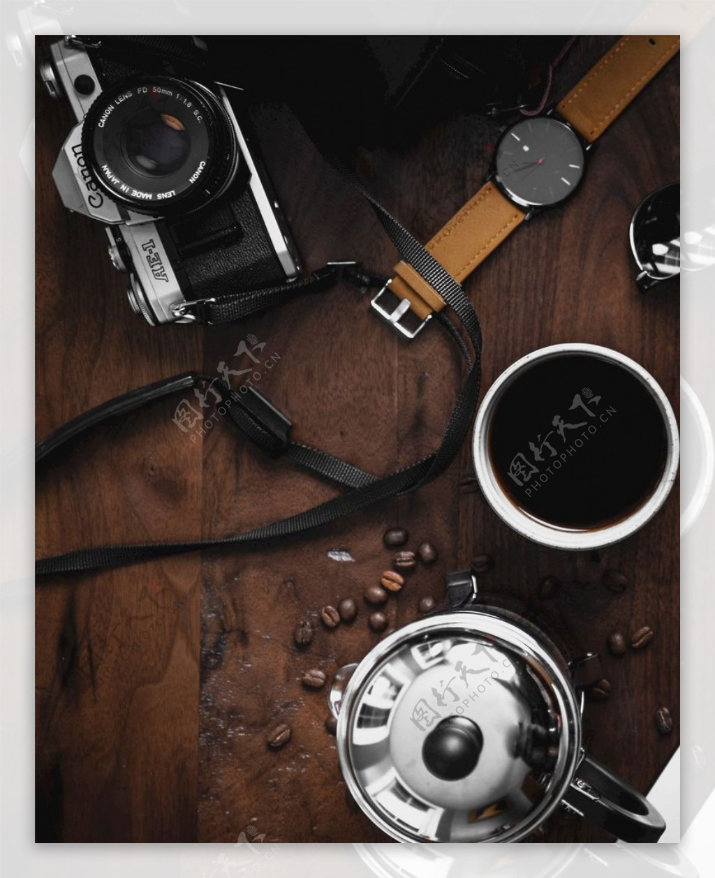 相机手表咖啡