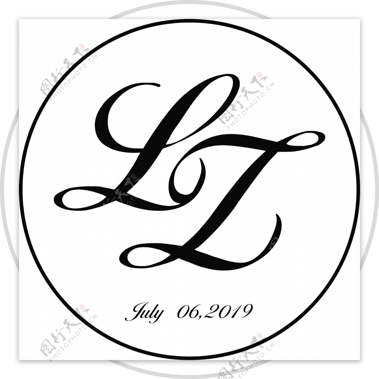 婚礼logo字母logo