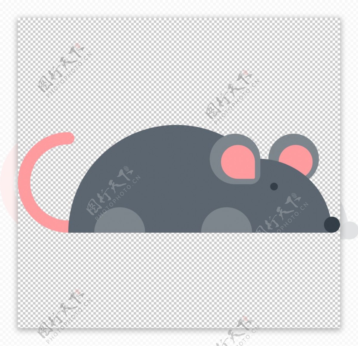 老鼠动物标志图形图标装饰素材