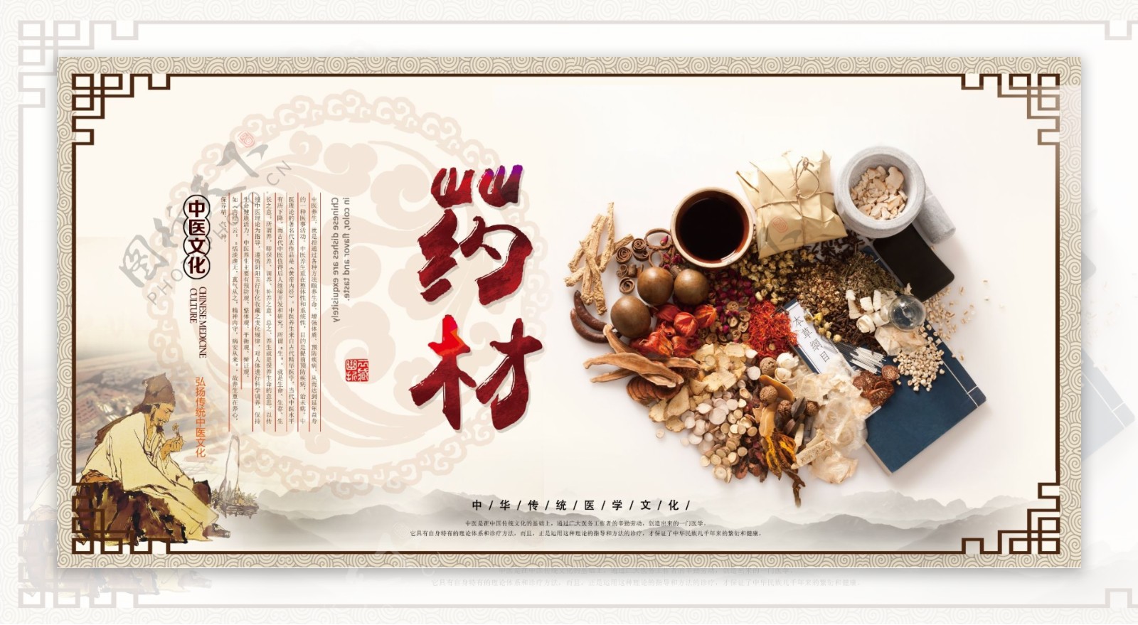 中医传统文化展板CMYK
