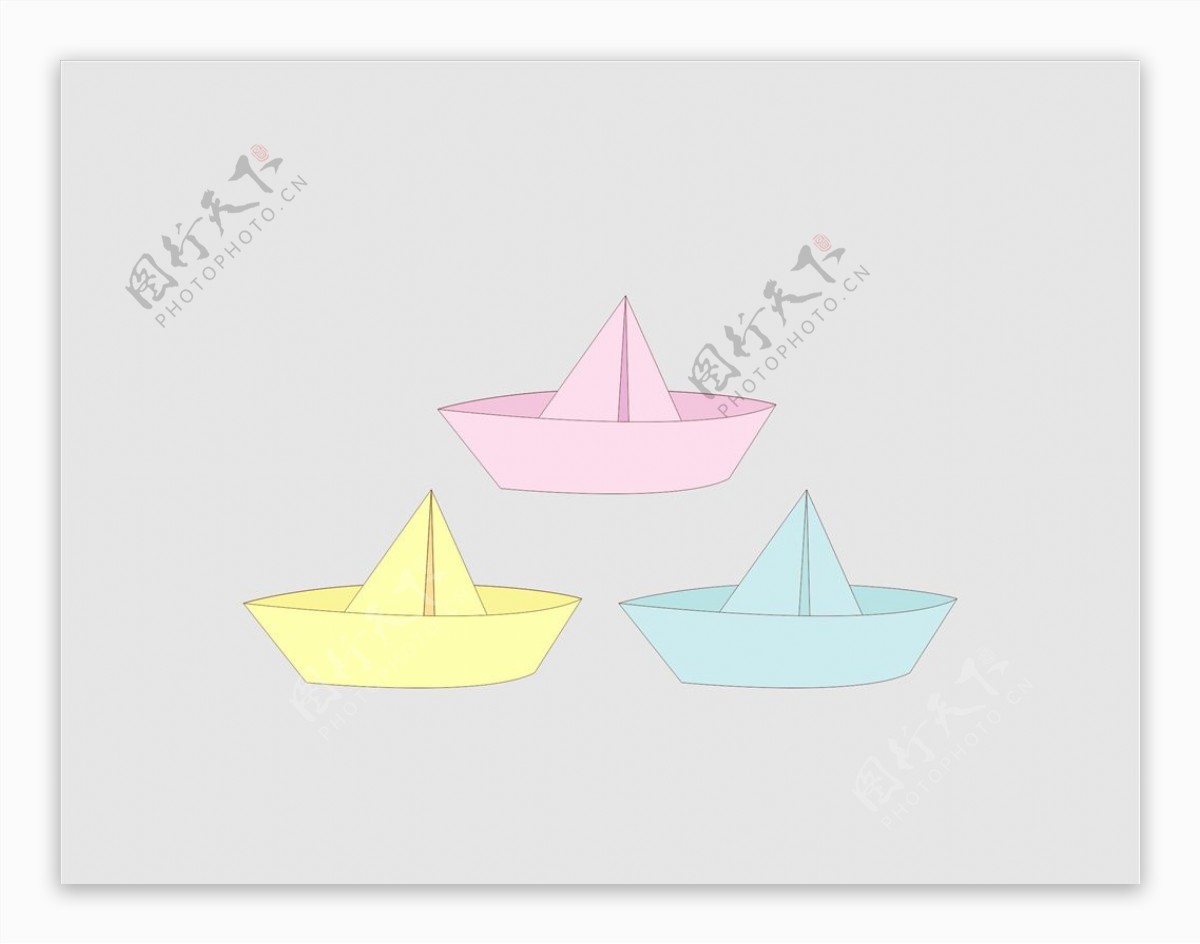 矢量折纸船