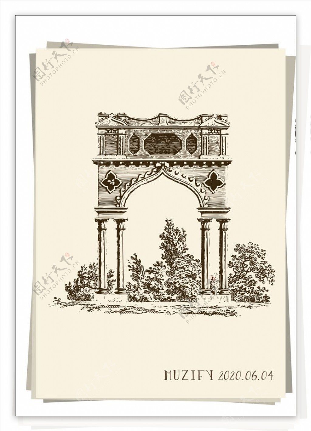 欧式庭院拱门