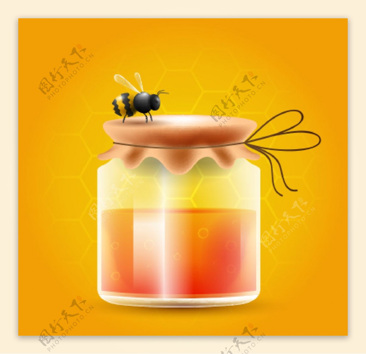 蜜蜂与瓶装