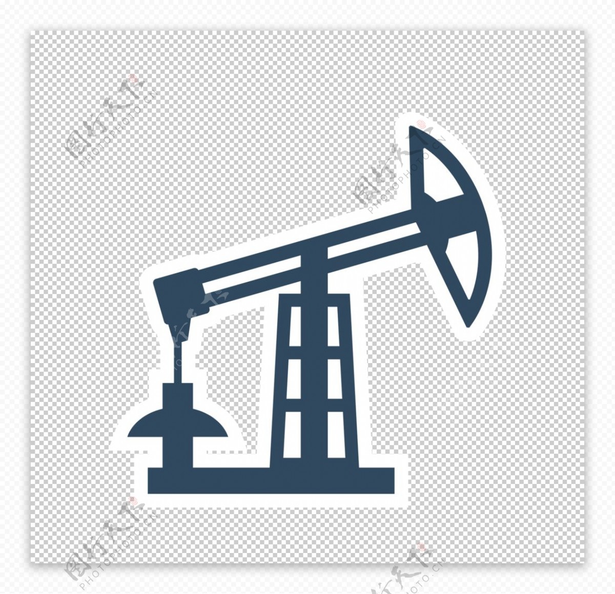 油井标志标识图标背景素材