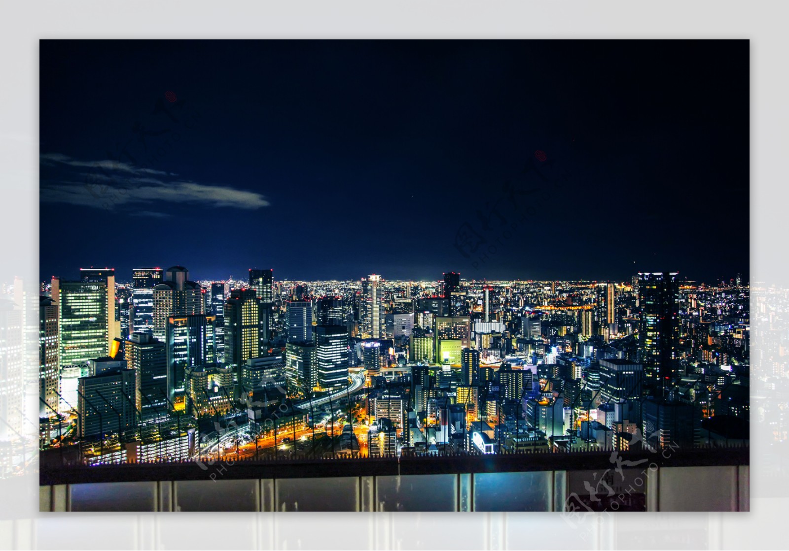 日本大阪梅田蓝天大厦夜景