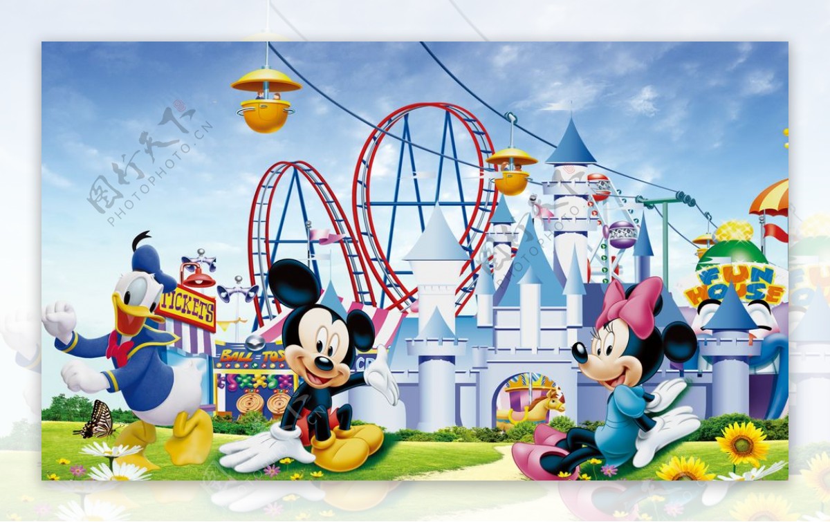 迪士尼乐园卡通儿童米老鼠