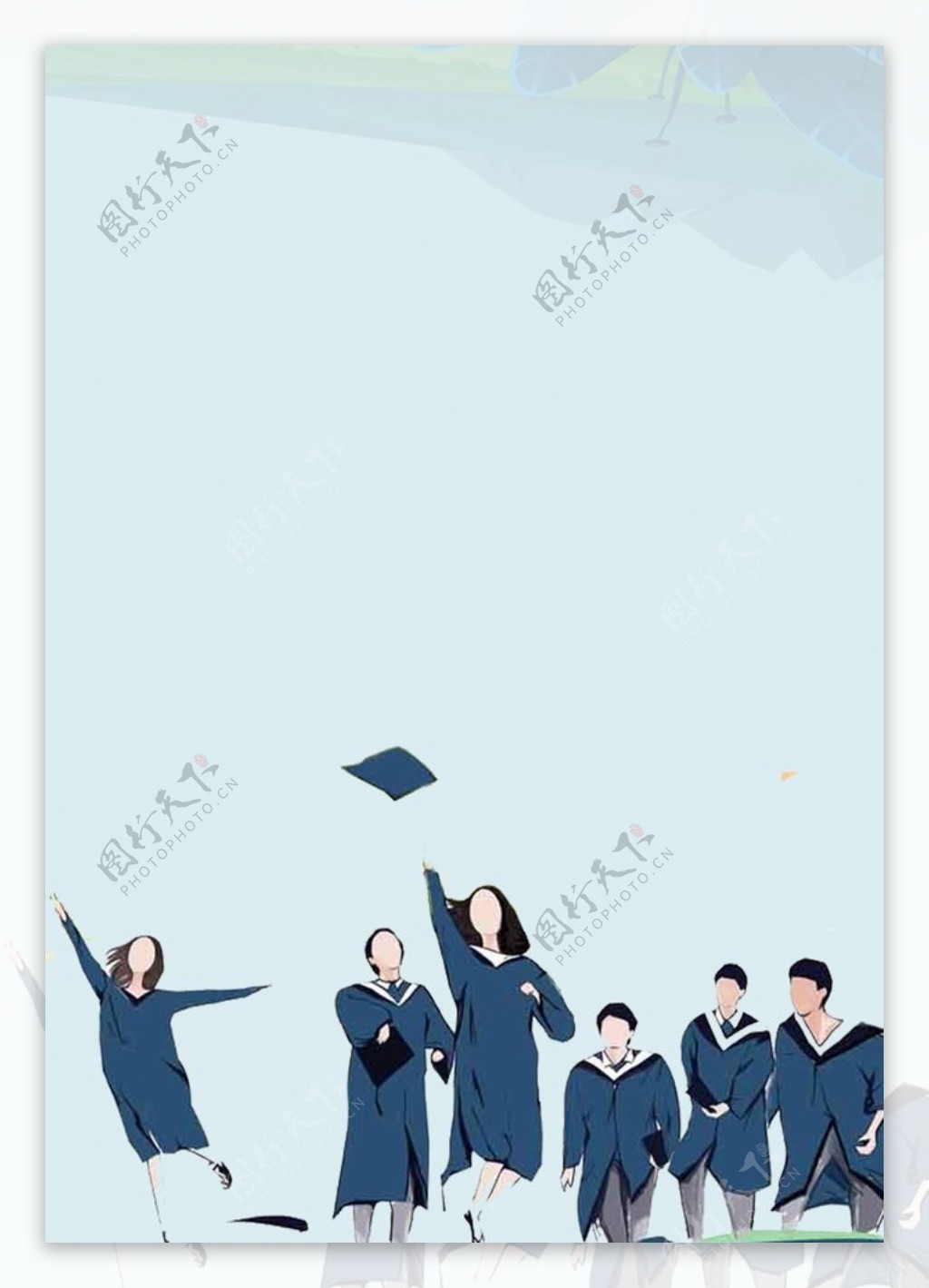 毕业海报背景展板背景