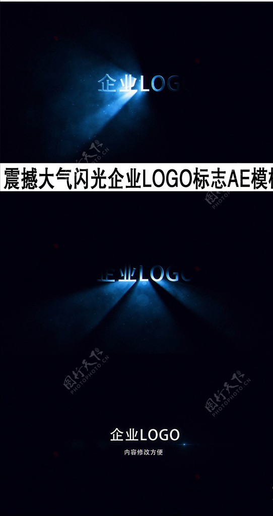 震撼大气闪光企业LOGO标志
