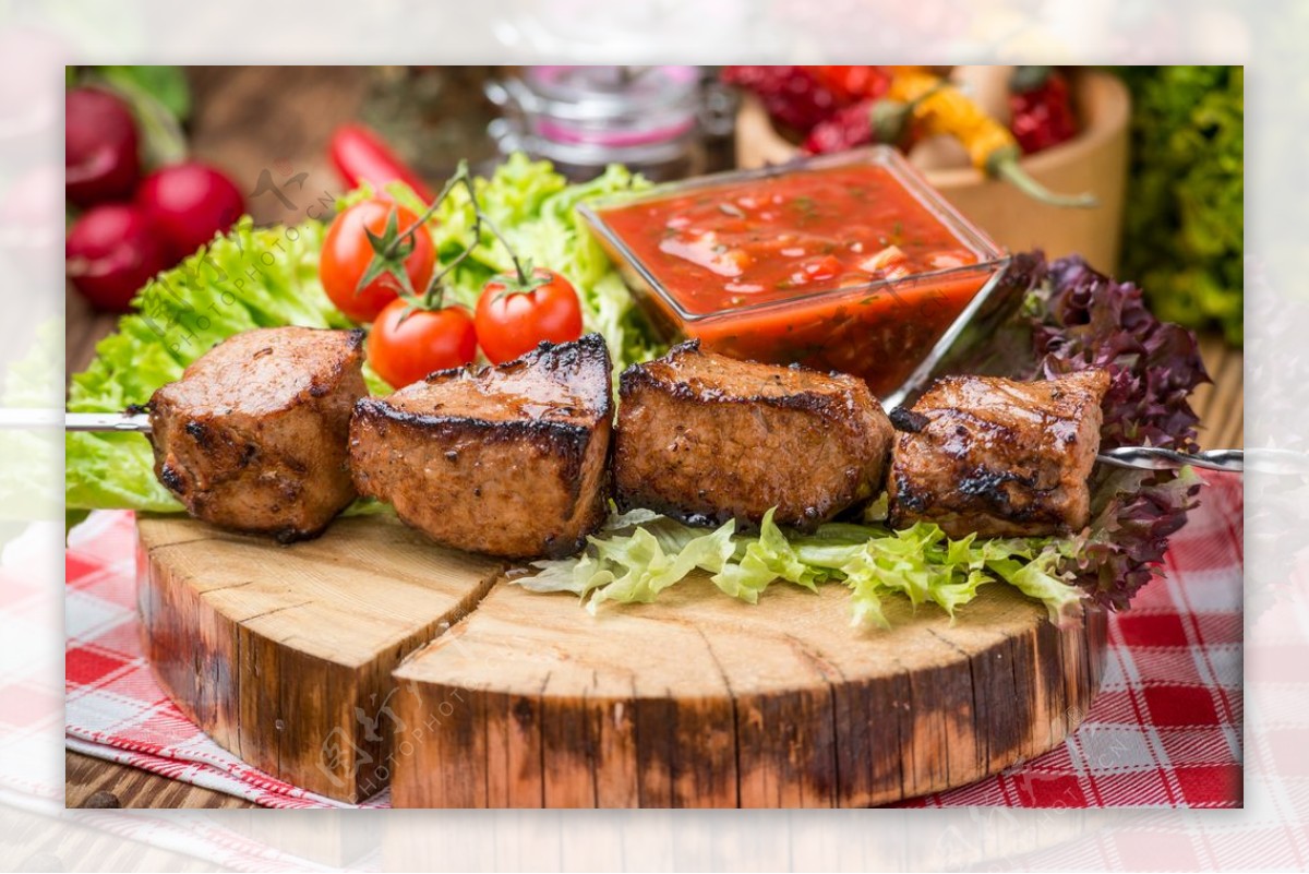 牛肉肉块美食食材背景素材图片
