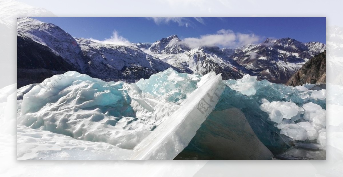 冰川雪山风光图片