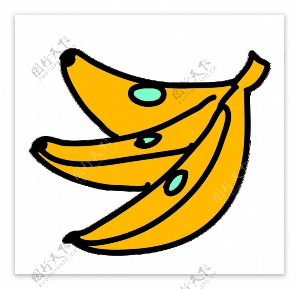 香蕉水果图标图片