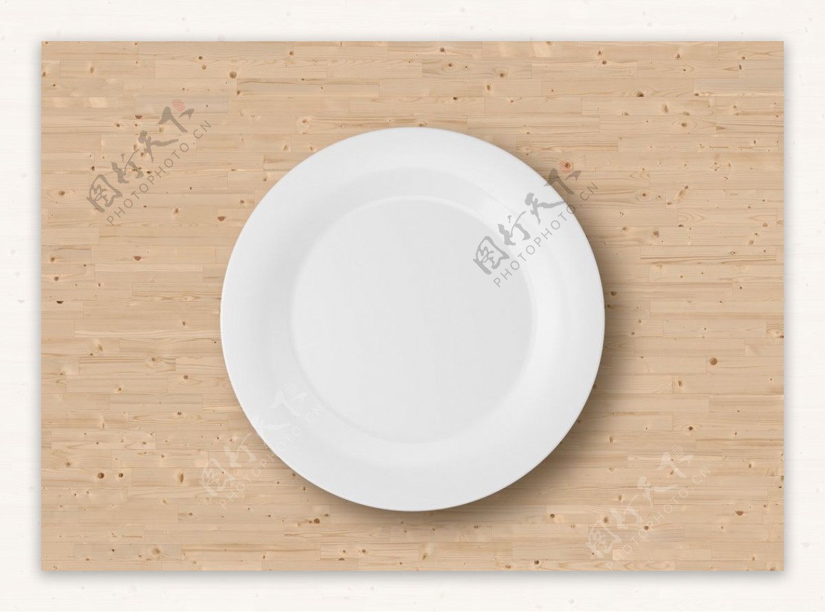 盘子瓷器桌面木桌背景海报素材图片