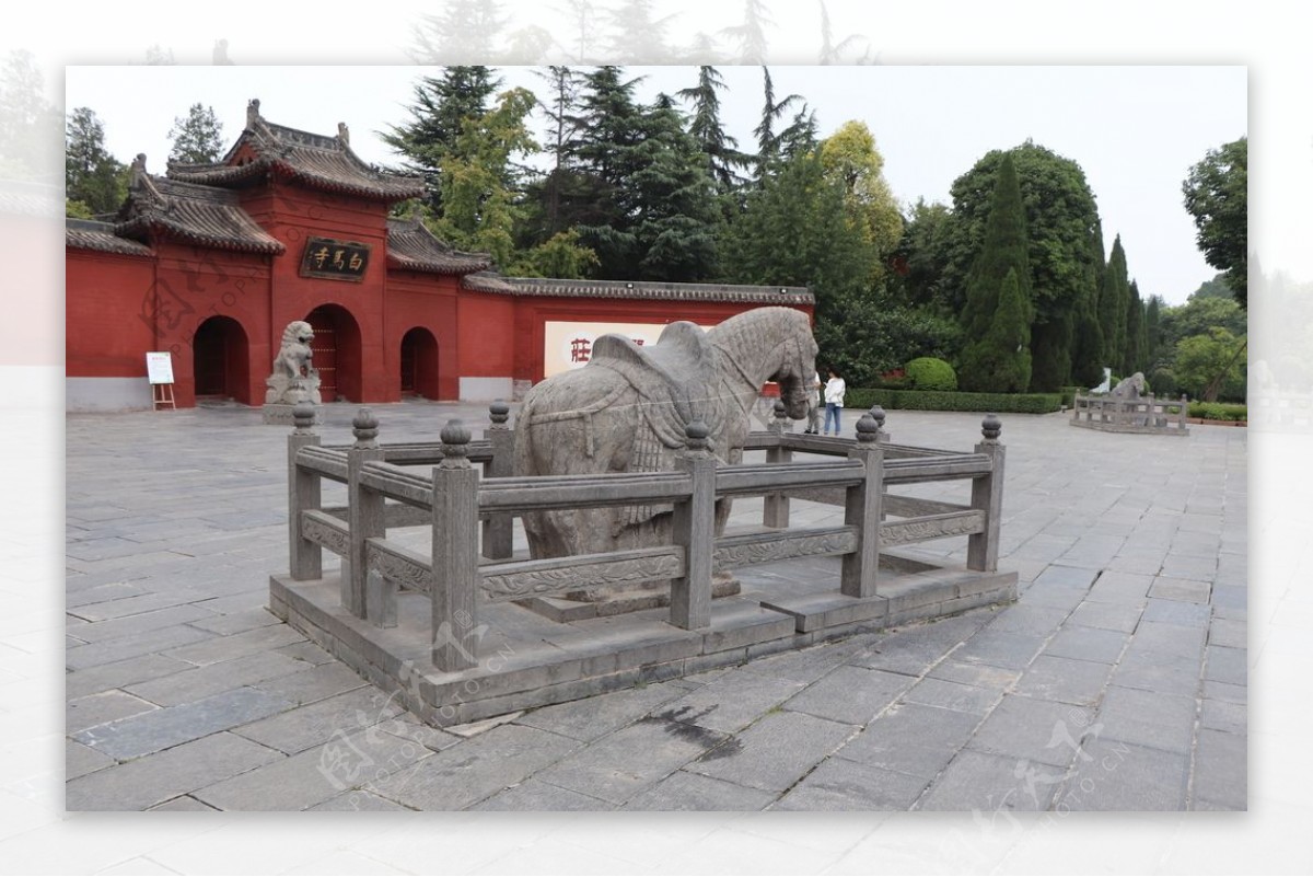 洛阳白马寺大门图片