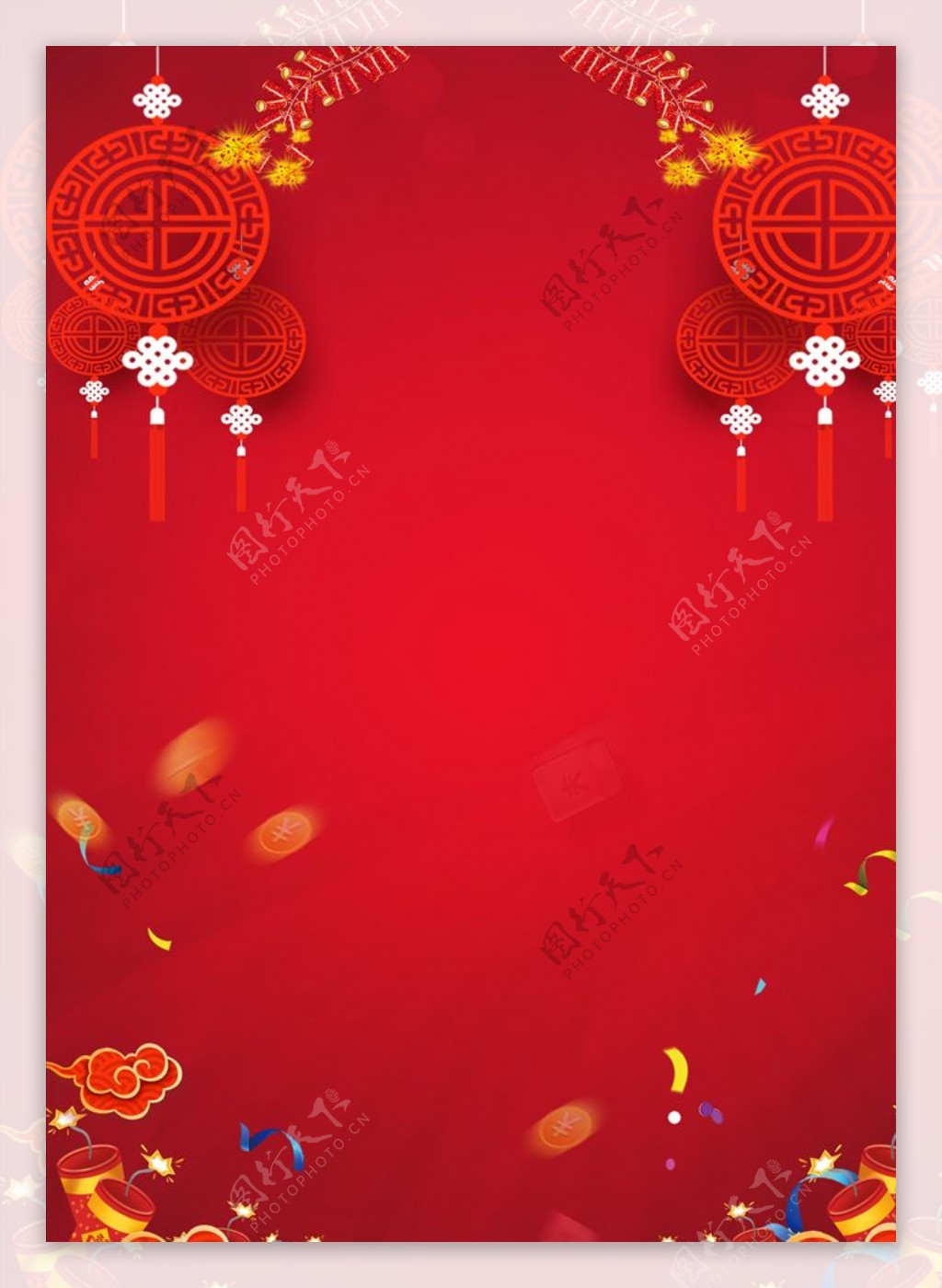 红色喜庆海报背景图片