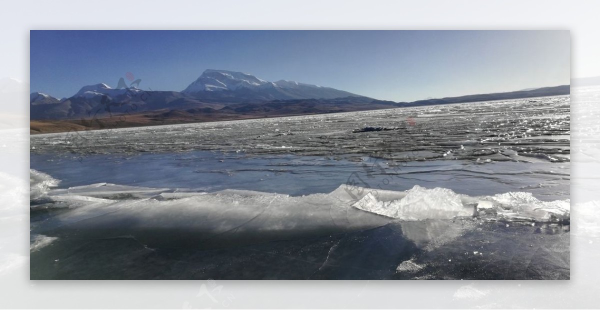 冰川湖泊高山风景图片