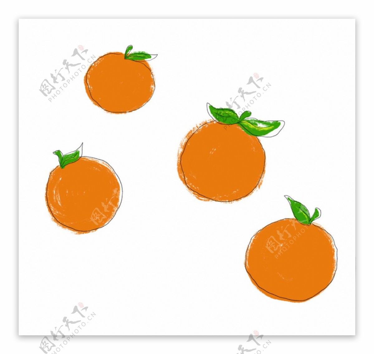 橘子橙子水果背景图片