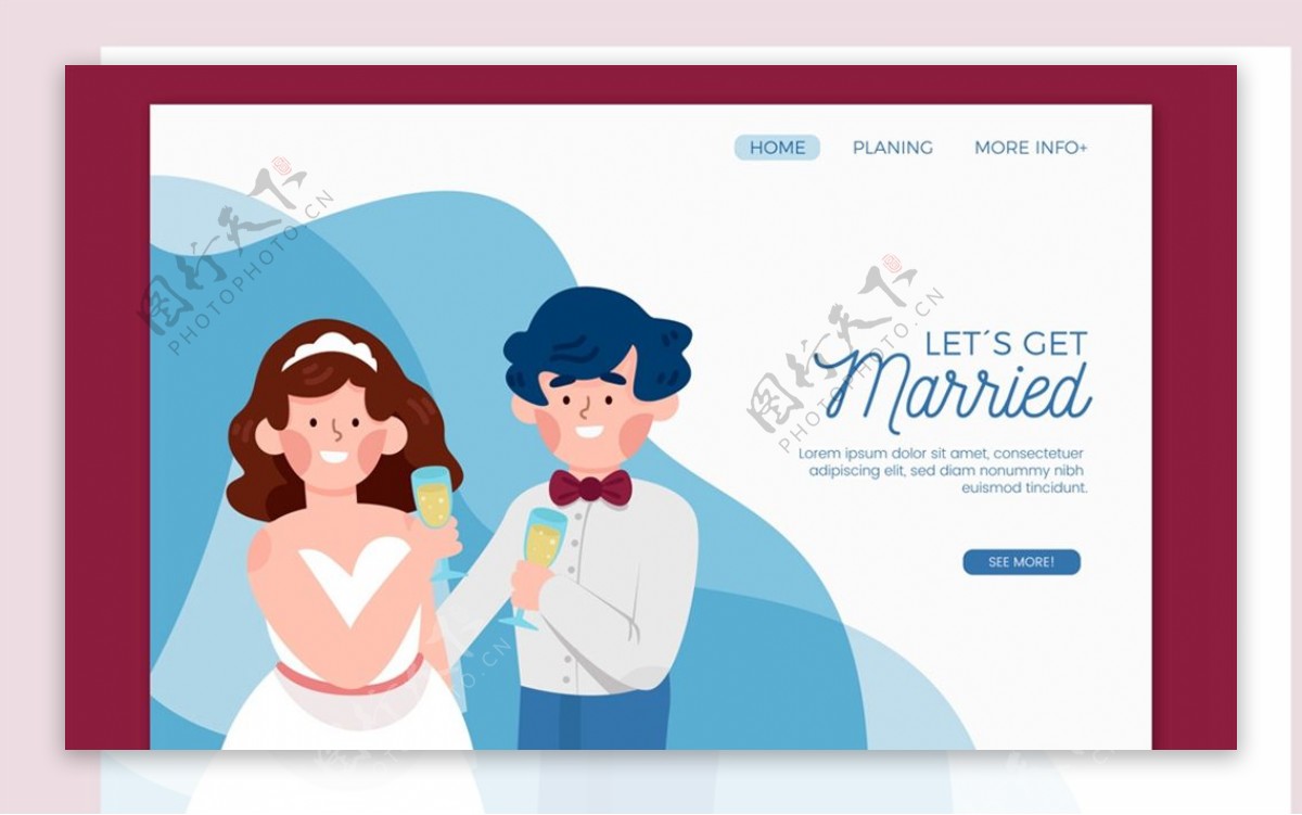 婚礼网站登陆界面图片