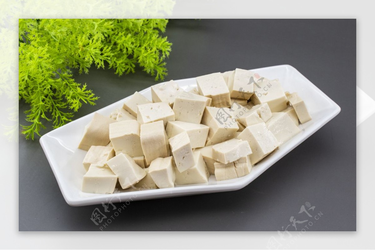 豆腐配料食材背景海报素材图片