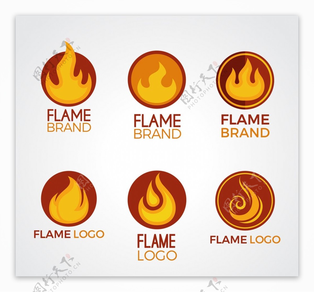创意火焰商标图片