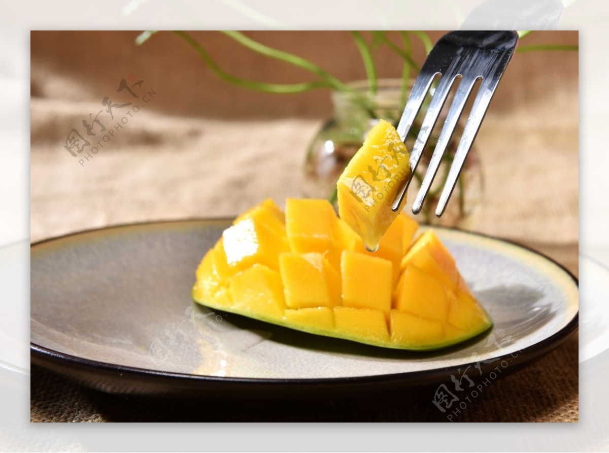 芒果水果果实背景海报素材图片