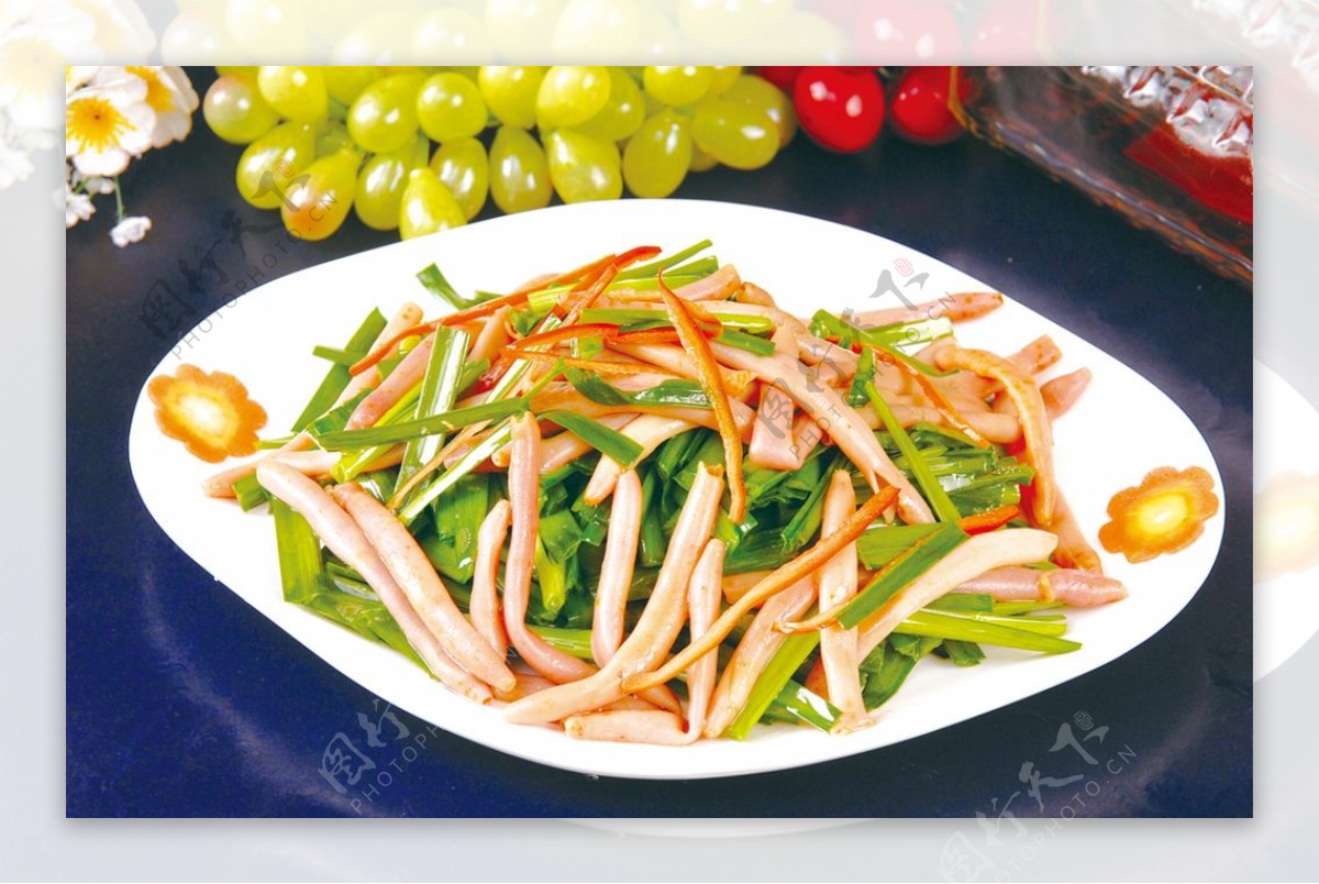 韭菜炒海肠图片