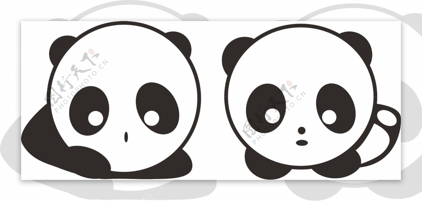 两只熊猫图片