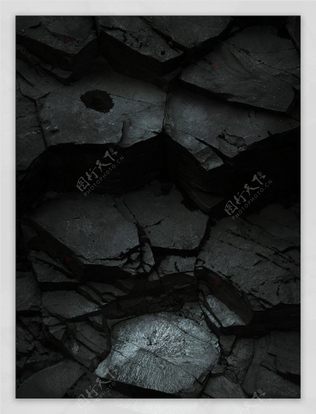 岩石质感纹理黑色背景图片