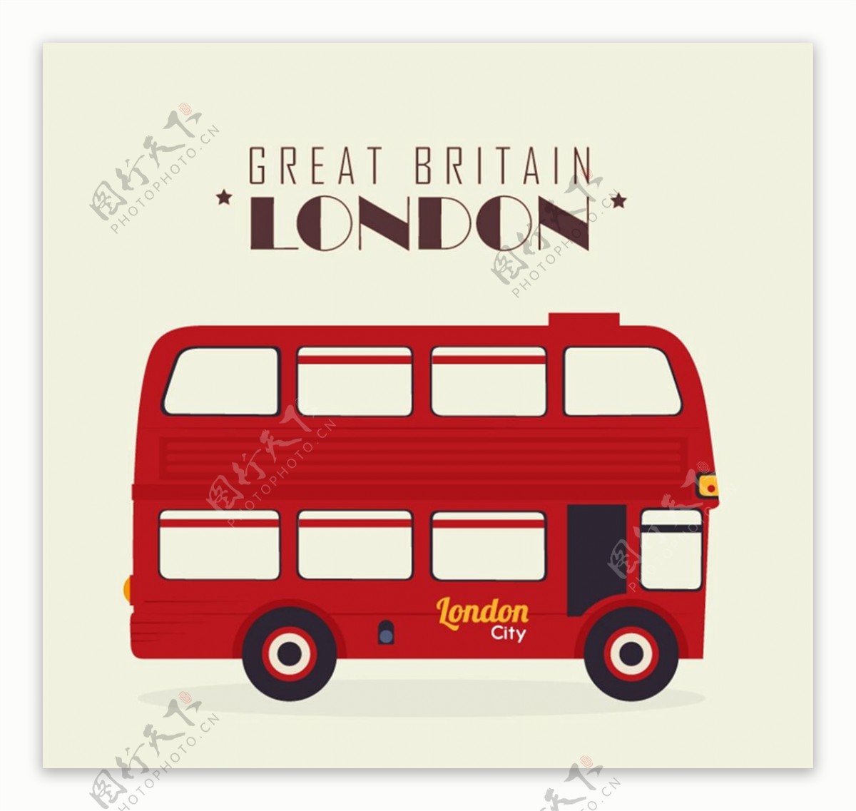 伦敦双层巴士图片