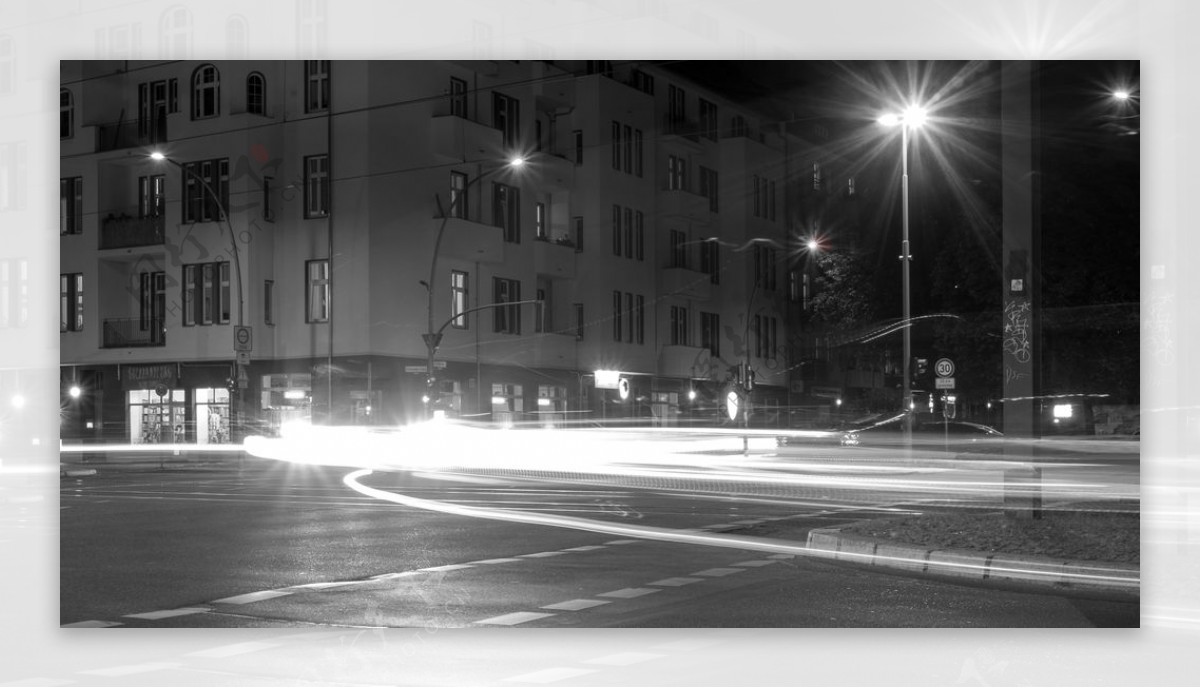 城市夜景灯光建筑风景图片