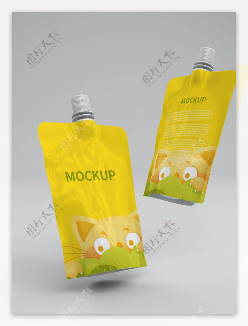 模型吸嘴袋饮品食品袋豆浆包装袋图片
