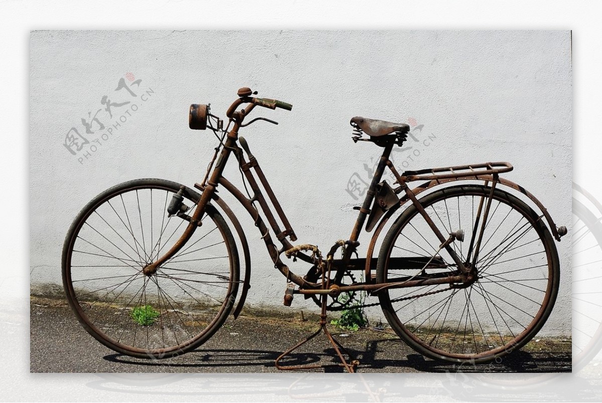 复古自行车图片素材-编号39691370-图行天下