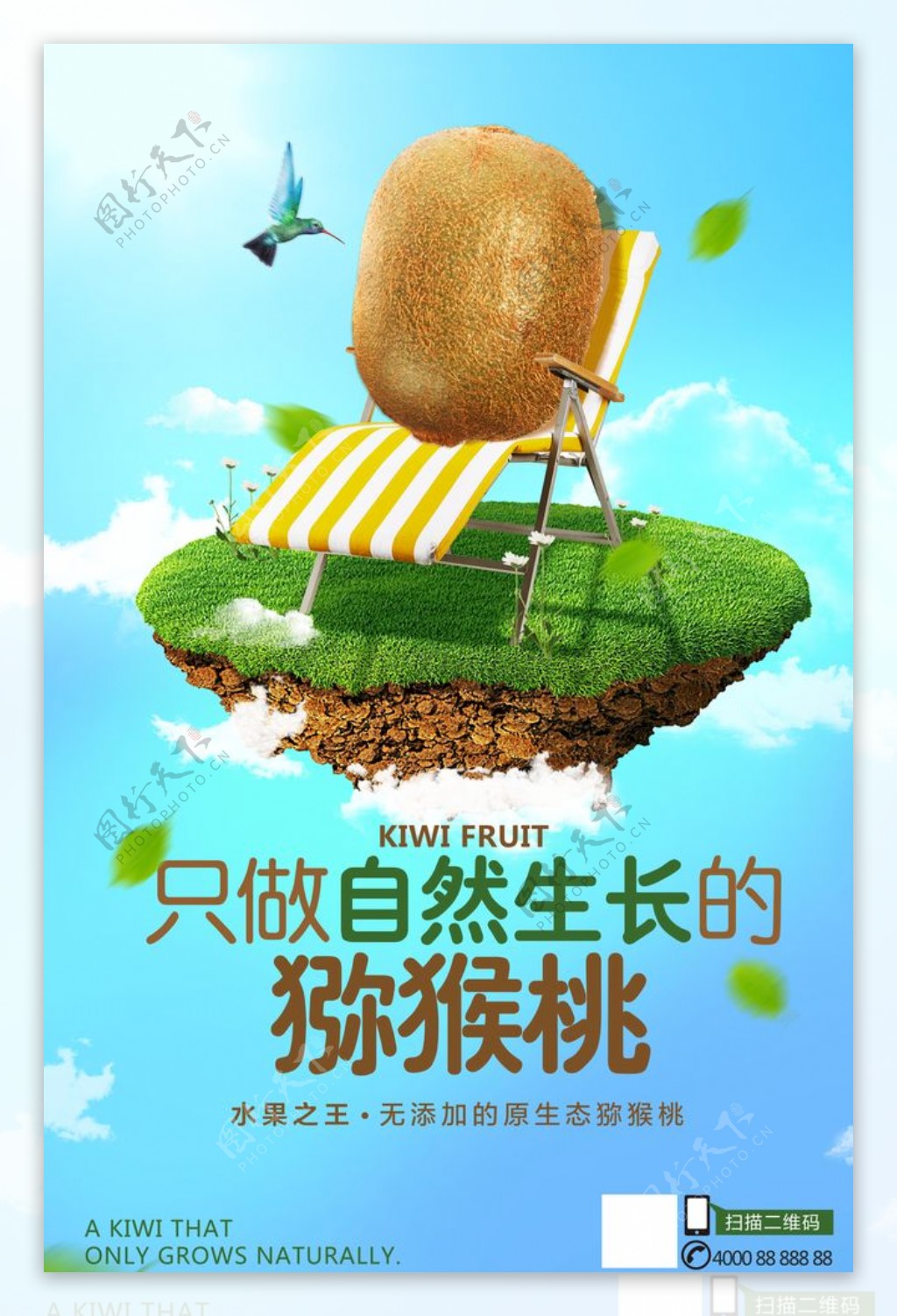 猕猴桃广告海报图片