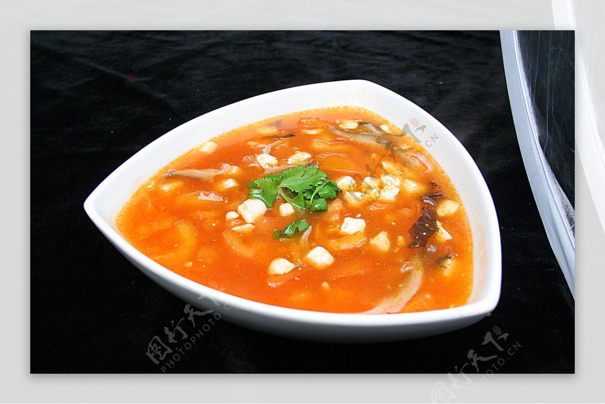 家常菜西红柿炖豆腐图片