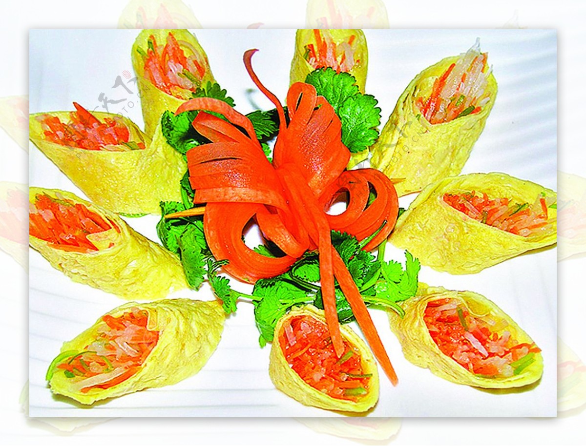 豫菜法式沙拉卷图片