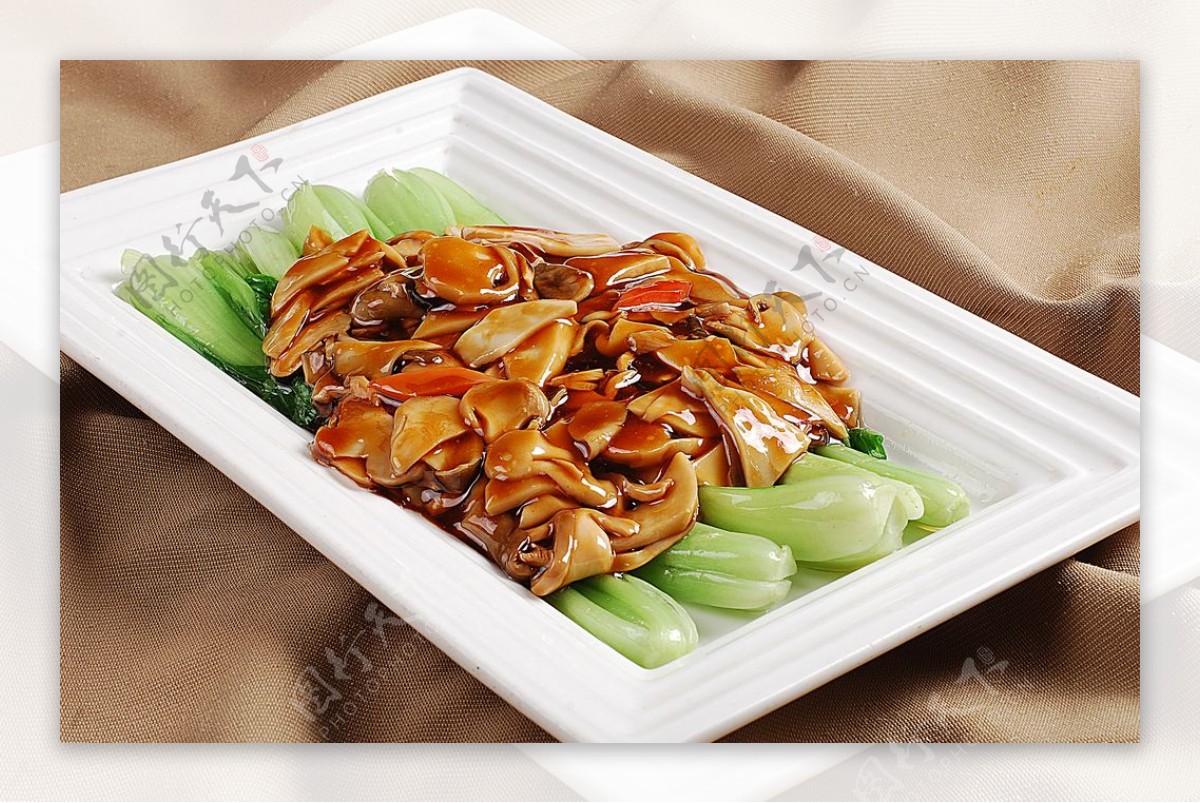 豫菜蚝油双菇图片