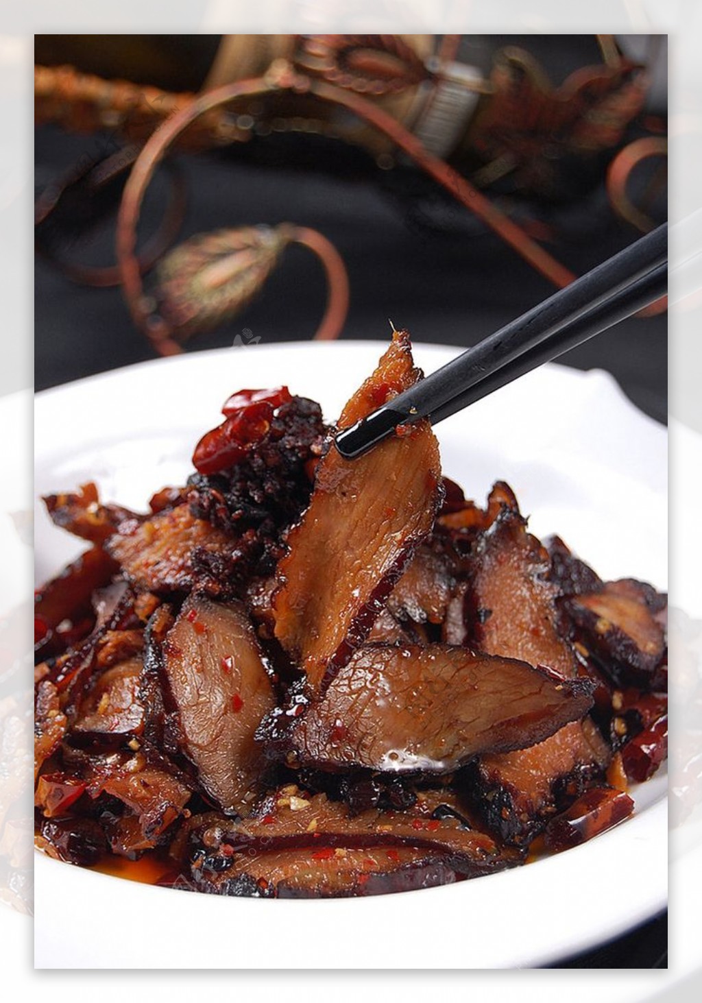 北京菜大碗蒸腊肉图片