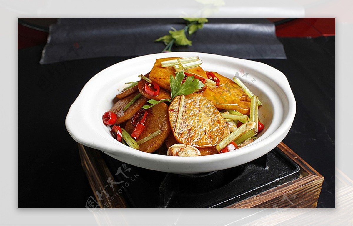 北京菜干锅萝卜片图片