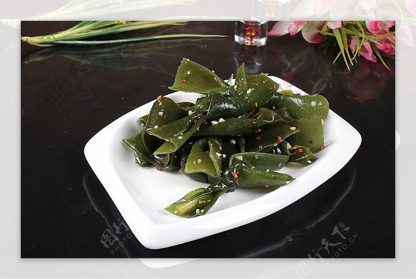 北京菜开胃海带结图片