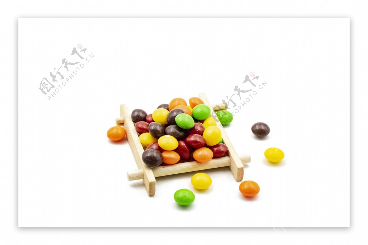 巧克力彩色糖图片