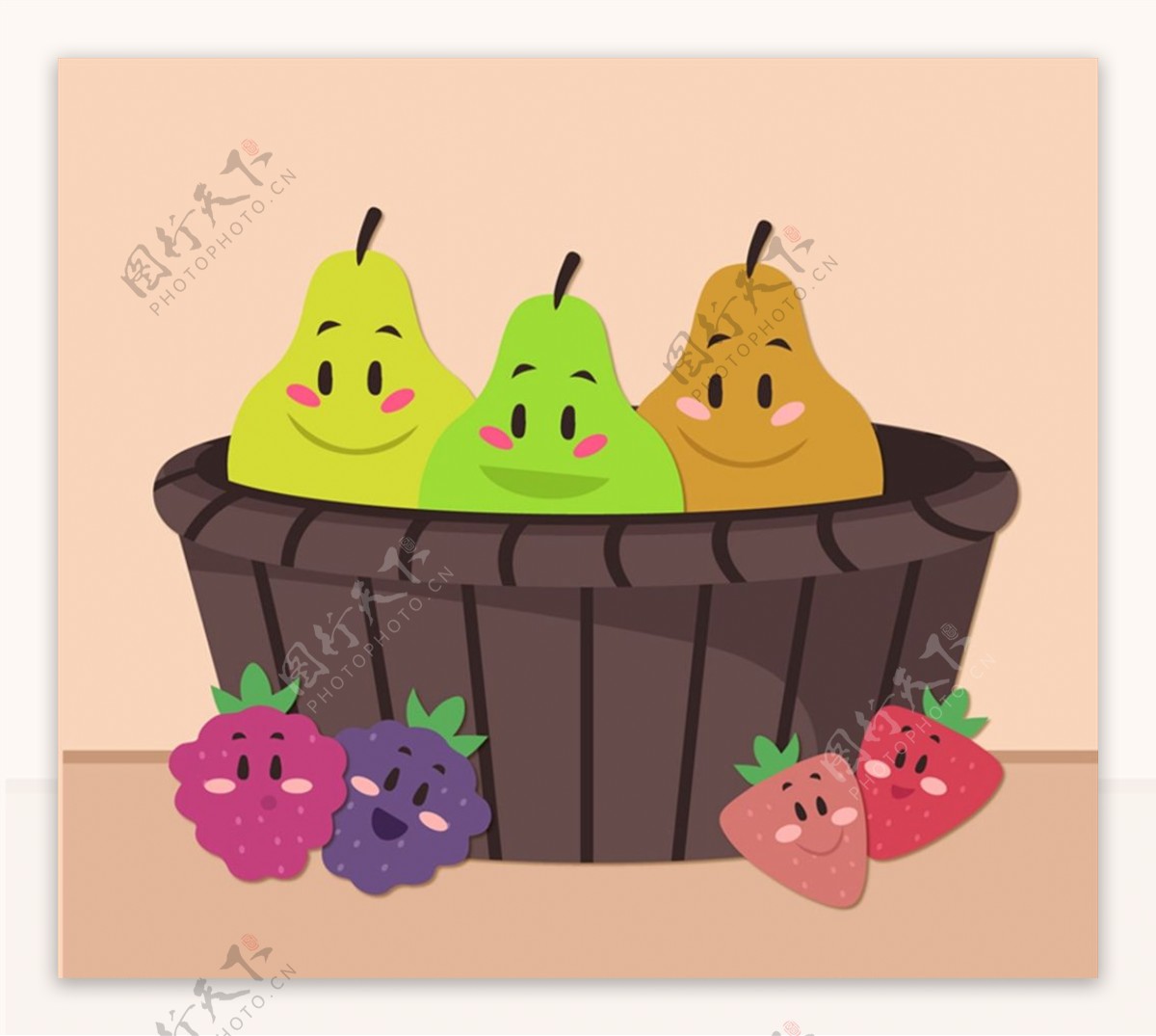 水果和水果篮子图片